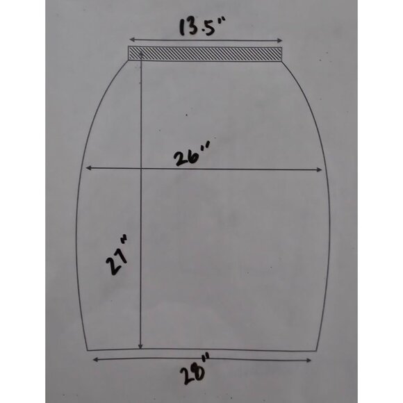 Vintage Mid Century Pleated Blue Checkered Pattern Knee Length Lined Skirt S/M - Picture 6 of 6